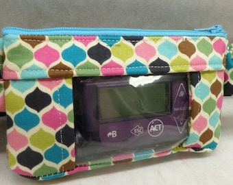 Insulin Pump Pouch with window type 1 diabetic accessories cgm case