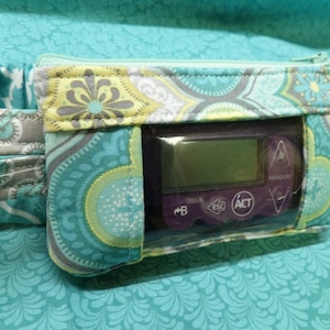 Window insulin pump pouch Moroccan for Medtronic 530G 670G case Dexcom Animas Tslim Iphone