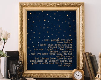 Hallelujah Lyrics Etsy Hallelujah Lyrics Etsy