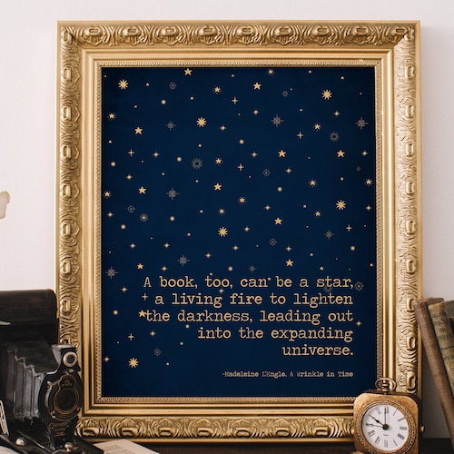 Madeleine L'engle Quote A Wrinkle in Time Print Life - Etsy