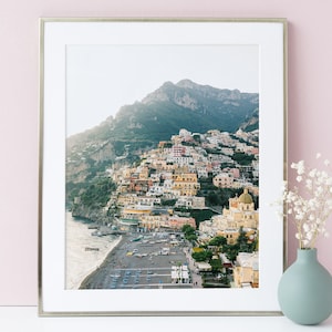 Positano Print, Amalfi coast art | Italian art print - IT01