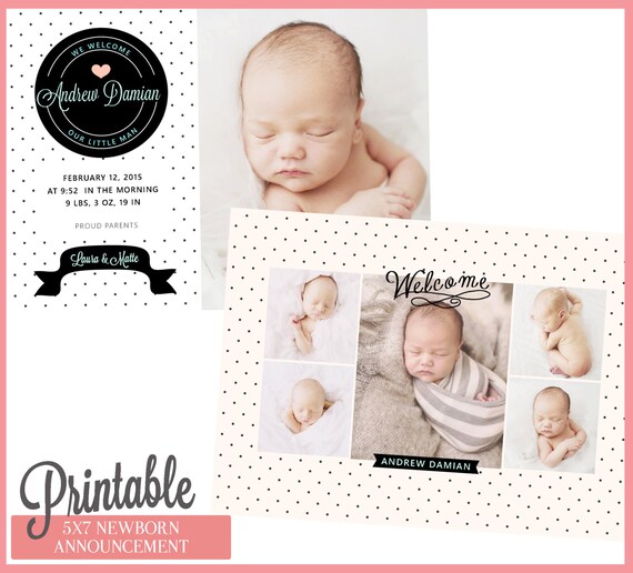 birth newborn announcement template baby boy e15 newborn announcement template