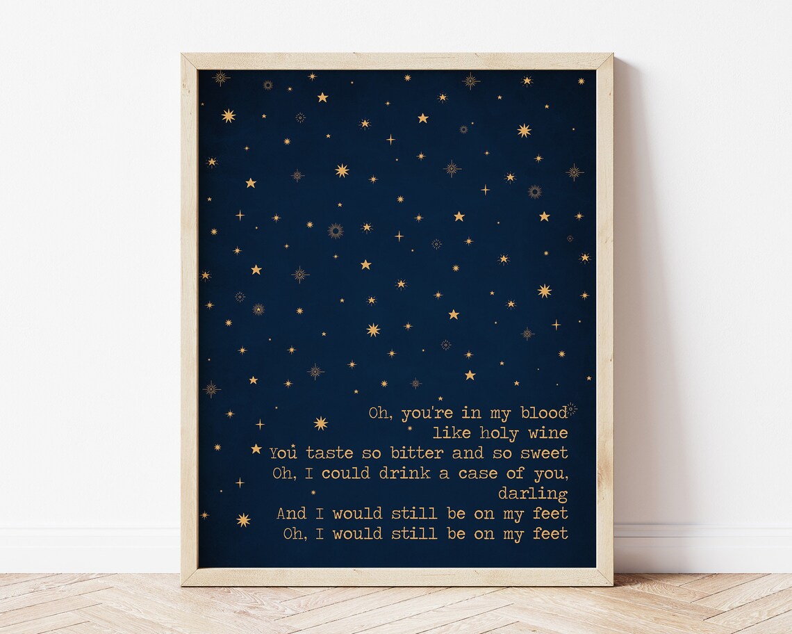 Joni Mitchell Poster A Case of You Lyrics Joni Mitchell Etsy