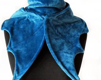 Bufanda - Alas de murciélago (turquesa/negro)