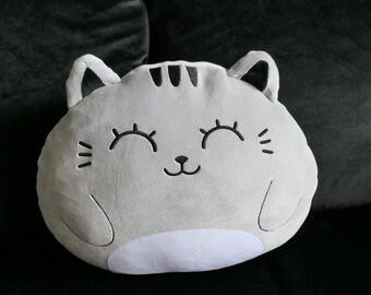 Cojín de gato, gris, mediano