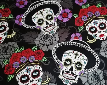 Cotton fabric - De la de muerto (0,5 meter)