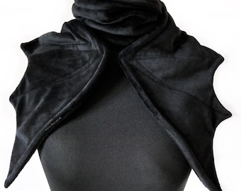 Bufanda - Alas de murciélago (negro/negro)