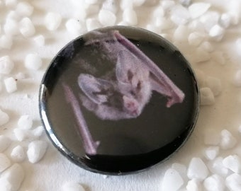 Button - graue Fledermaus