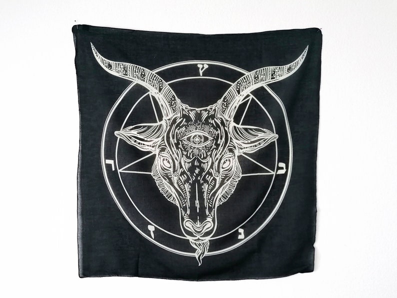 Cotton cloth Baphomet image 1