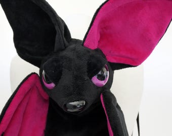 Evil Batbag - Bat Backpack (pink, pink evil eyes, 2025)