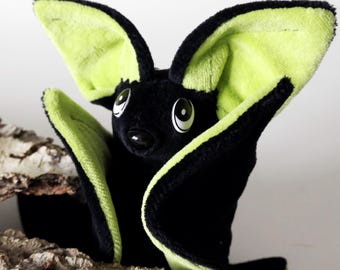 small Flezmaus *Limor (black-lime green)