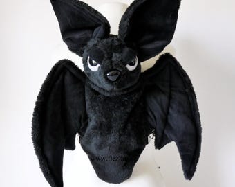 Evil Batbag - Bat Backpack (black, white evil eyes)