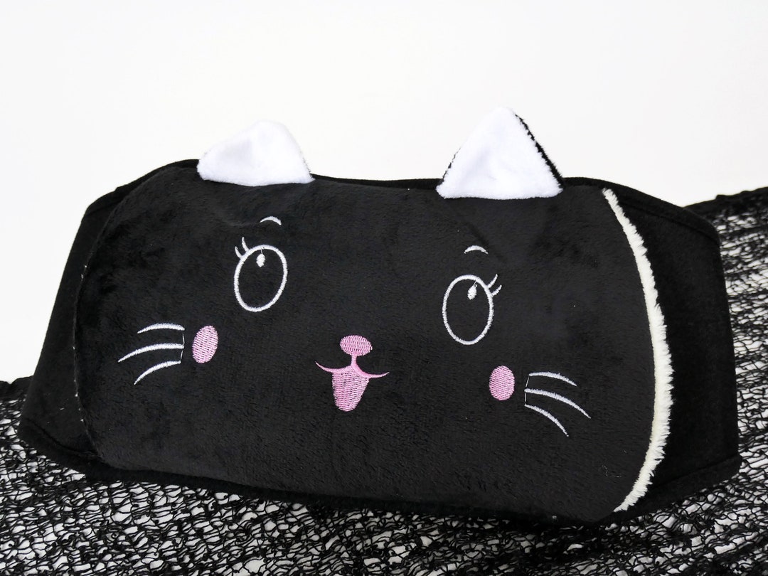 Heat Belt Black Cat hot Water Bottle to Tie Round the Neck Etsy