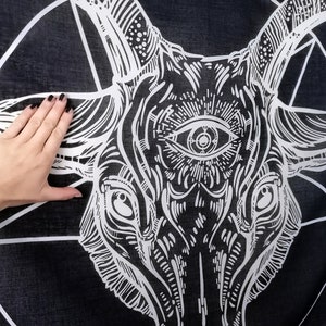 Cotton cloth Baphomet image 2