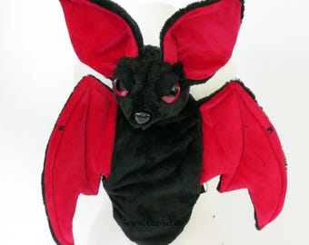 Evil Batbag - Bat Backpack (red, red evil eyes)