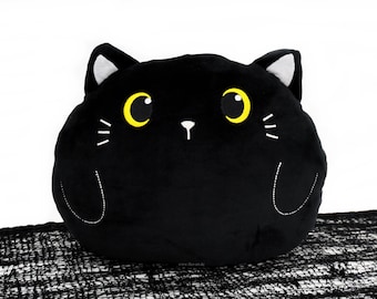 Cojín de gato, negro, mediano