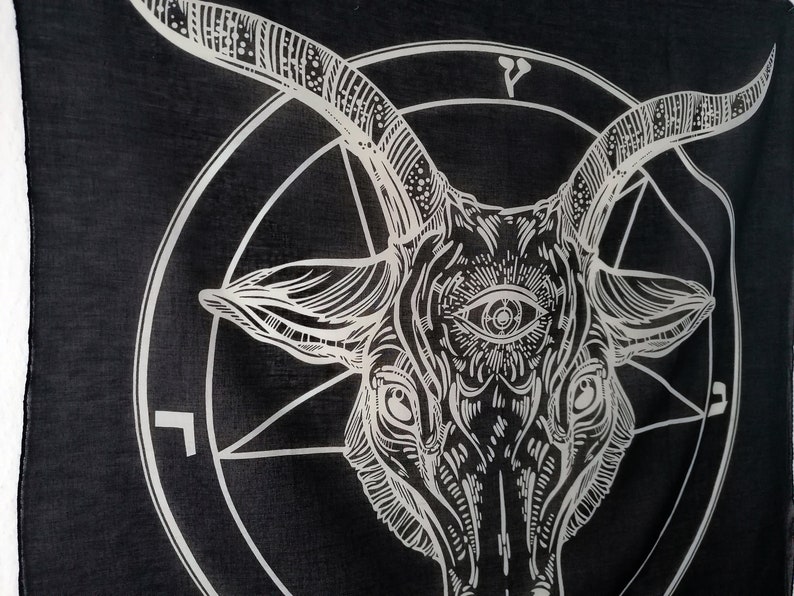 Cotton cloth Baphomet image 3