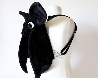 Bat backpack (black, black inside)