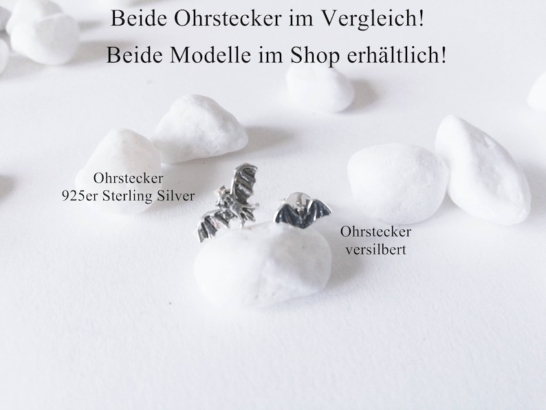 Fledermaus-Ohrstecker 925 Sterling Silver Bild 3