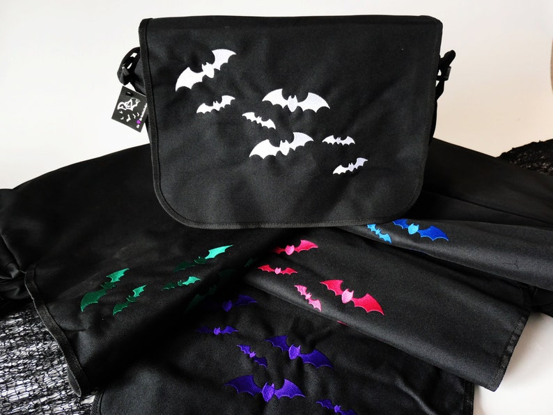 Messenger Bag Swarm of Bats image 8