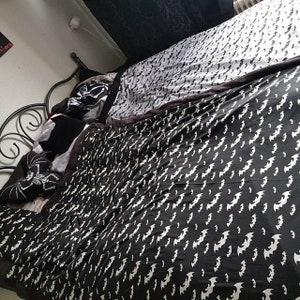 Jerseystoff Fledermaus 0,5m schwarz Bild 5