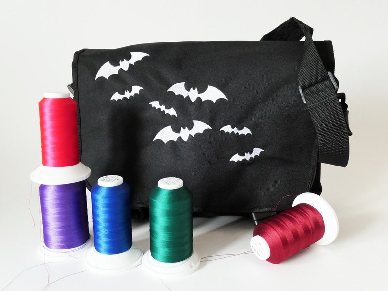 Messenger Bag Swarm of Bats image 1