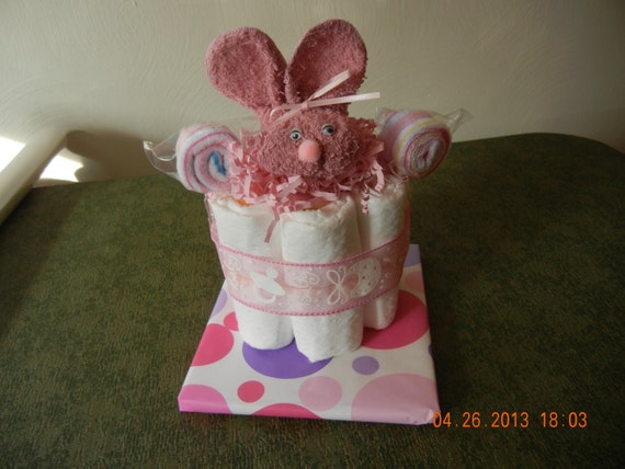 Mini Diaper Cake, Bumble Bee Diaper Cake, Boo Boo Bunny Mini Diaper Cake, Lollipop Mini Diaper Cake Il_570xn