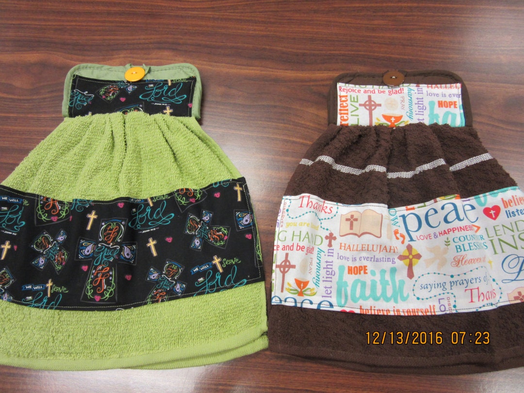 Hanging Potholder Dish Towel Potholder Dish Towel Set Etsy