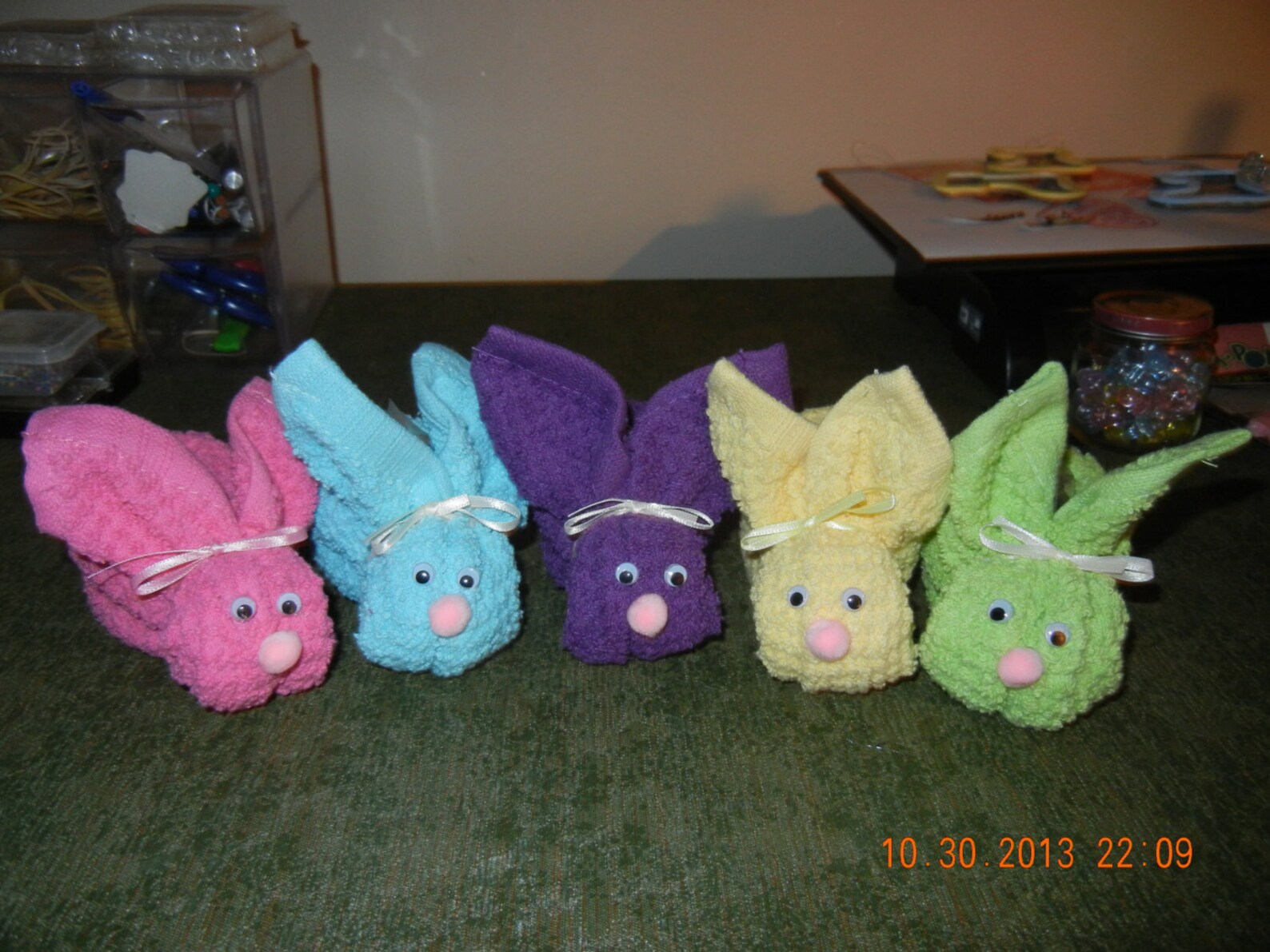 Boo Boo Bunnies Comes With Plastic Ice Cube, Shower Favors, Towel