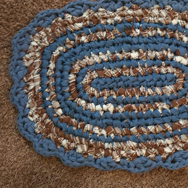 Upcycled Rag Rug - Etsy