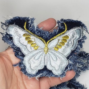 Buy 5Pcs Embroidery Butterfly Patches For Clothing Iron On Patch Appliques  Stickers Fabric Accessories 3.0 x 4.4 cm Online - 360 Digitizing -  Embroidery Designs