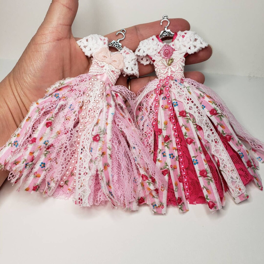 Pink Lace Ornament KIT to Make Your Own Art Dress Decor Etsy