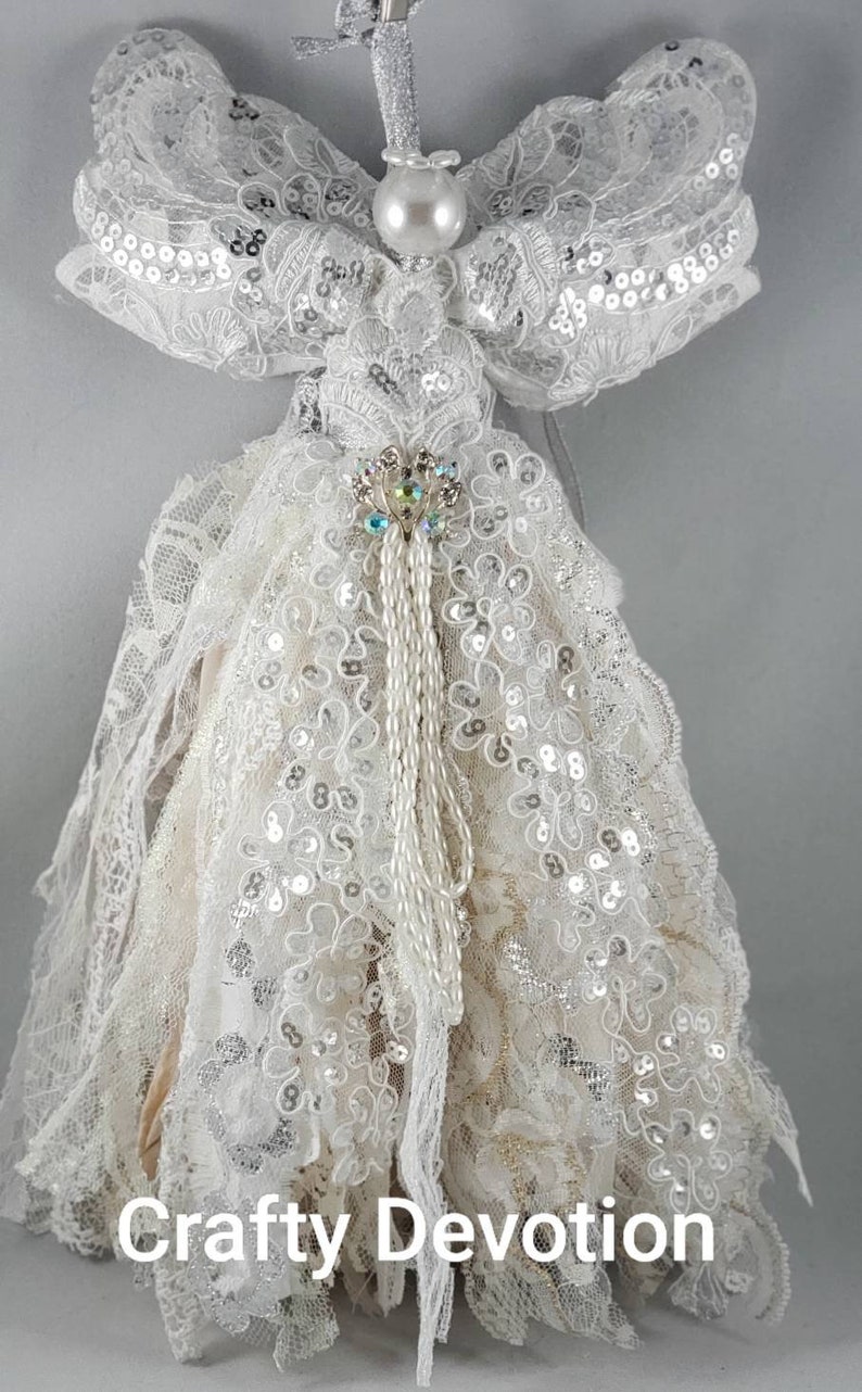 Custom Orders Lace Fabric Angel Handmade keepsake wall decor Etsy