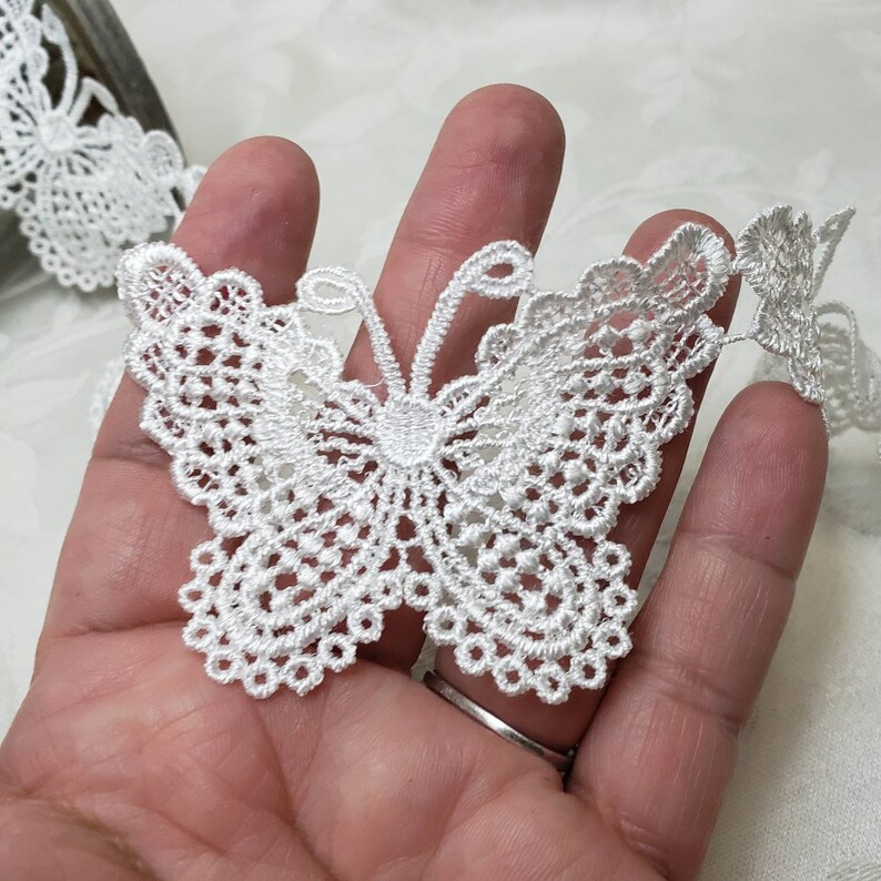 20 Pièces Appliques Papillons En Organza Et Dentelle - Patches Broderie Pour Couture Et Décoration