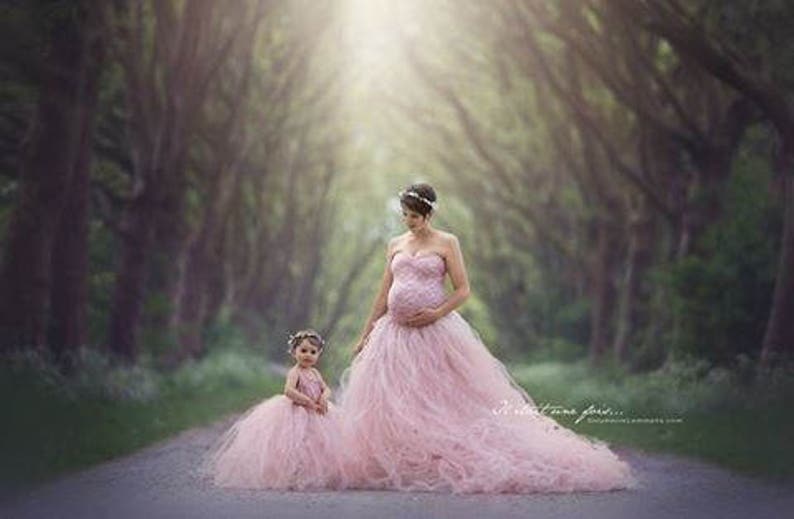 mommy and me tule set, incl tops, maternity dress for photoshoot, tutu mama skirt, mommy and me for photoshoot, light pink dresses