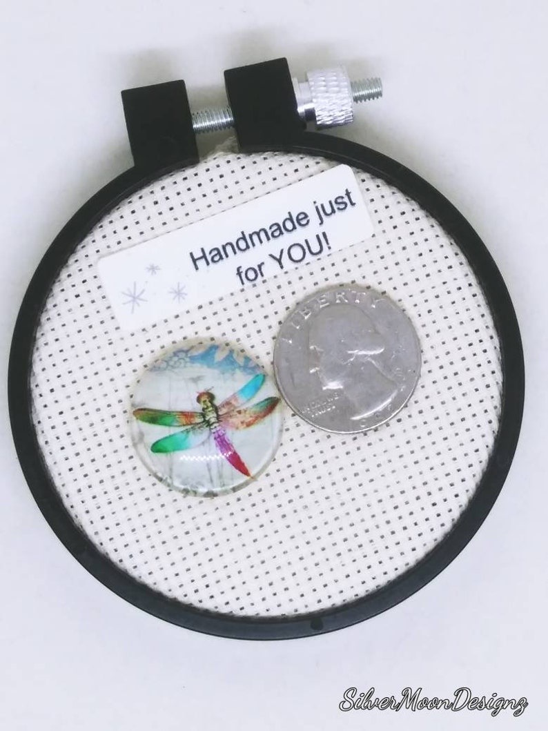 Dragonfly needle minder,1 inch needle minder,cross stitch,stitchers gift,needlepoint artists gift,sewing accessories