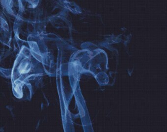 Blue Smoke PDF Cross Stitch Pattern