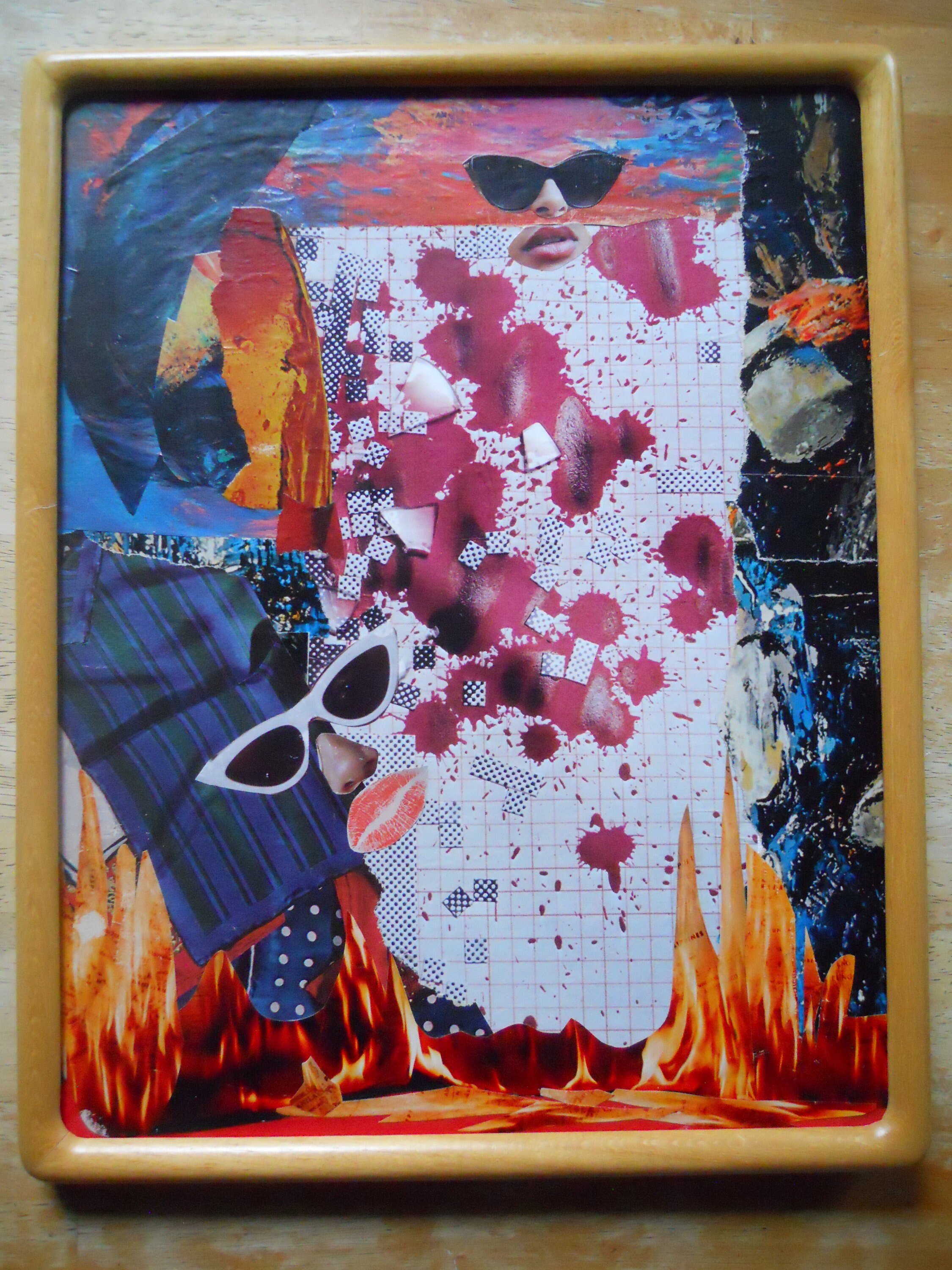 Original Abstract Paper Collage 