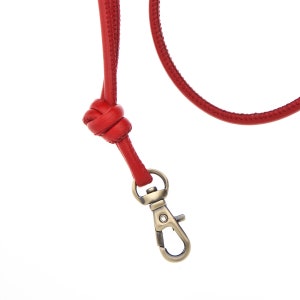 Nappa leather lanyard various colours image 5