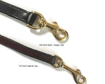 English Bridle Leather Dog Lead