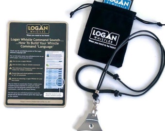 Logan Whistle Starter Pack - whistle, lanyard and whistle command sound guide