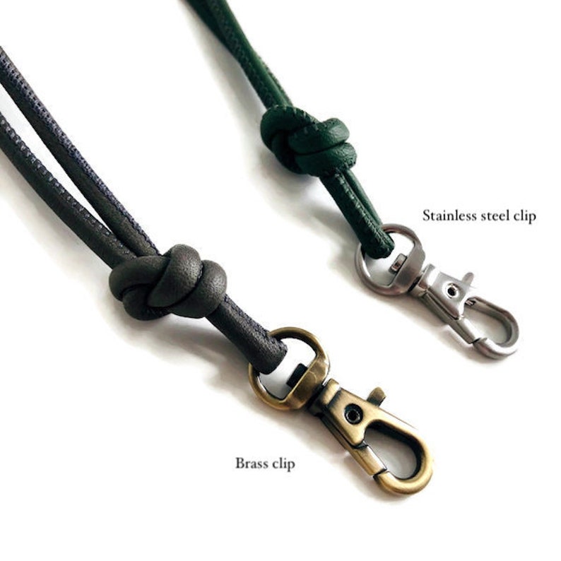 Nappa leather lanyard various colours image 6