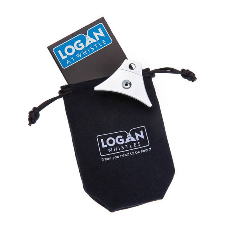 Logan A1 Aluminium Sheepdog whistle various colours Silver