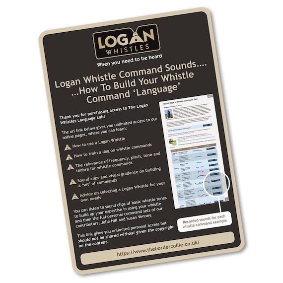 Whistle Command Sounds How to Build Your Own Set of Whistle Etsy Canada