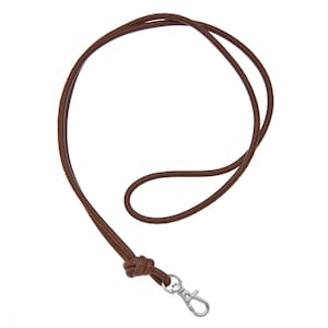 Soft European Lamb Nappa leather lanyard - assorted colours
