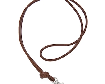 Soft European Lamb Nappa leather lanyard - assorted colours