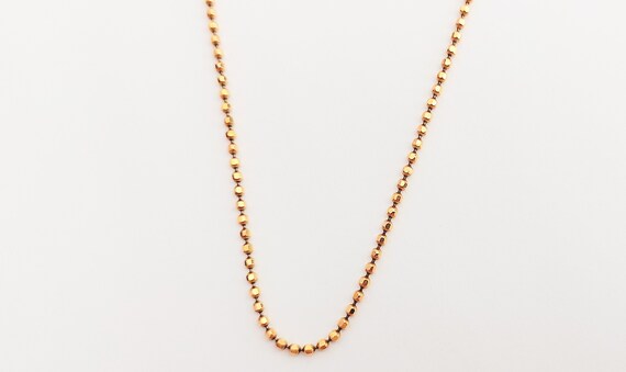 10k Gold Diamond Cut Ball Bead Chain - image 1