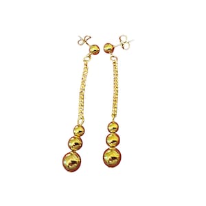 Brincos de pérolas penduradas Avon Gol vintage dos anos 90