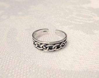 Sterling Silver Celtic Toe Ring, 925 Toe Ring