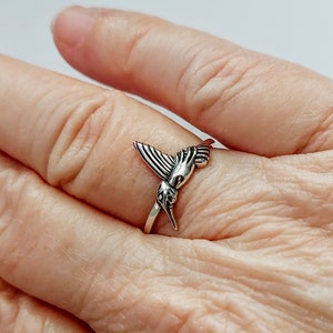 Sterling Silver Hummingbird Ring